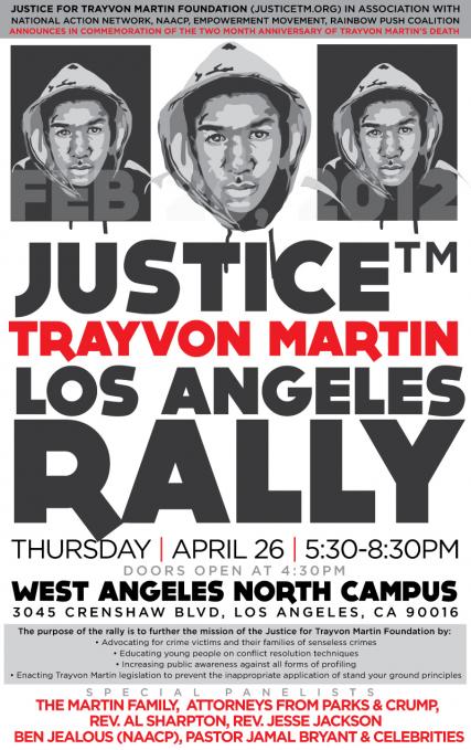 Justice For Trayvon Martin LA Rally To Be Held Today, April 26th