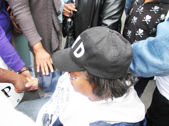 Penny dees at the quiana dees stop the violence march 2012