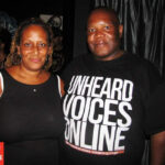 Mona Bodae with Unheard Voices Magazine founder at MOASA Showcase