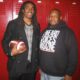 Football player Jerett Sanderson and the founder of Unheard Voices Magazine