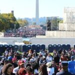 Crowd at the Million Man March in Washington, DC