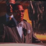 Louis Farrrahkan at the Million Man March in Washington, DC