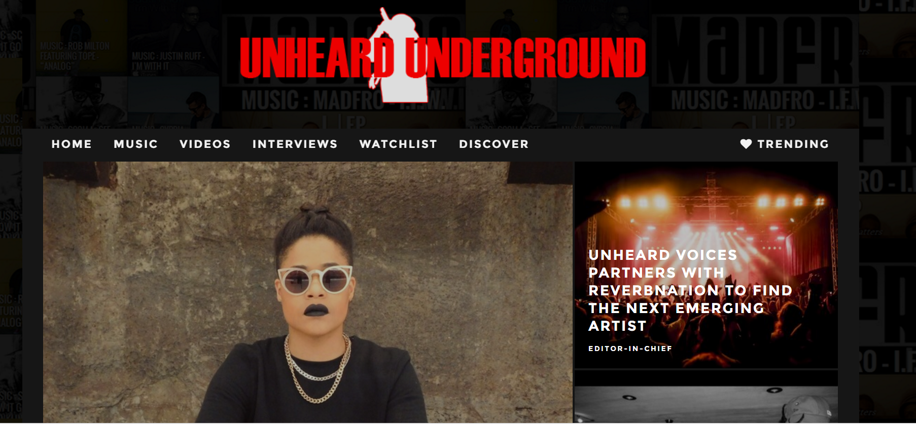 Unheard Voices Launches New Music Site Called Unheard Underground