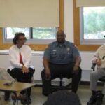 Asbury Park police at Asbury Park Middle School