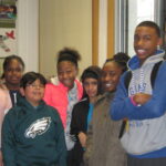 Vin Gopal and Asbury Park Middle School students