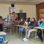 Students in Ghana talking to Asbury Park students