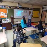 Students in Ghana talking to Asbury Park students