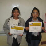 Asbury Park High School students with certificate