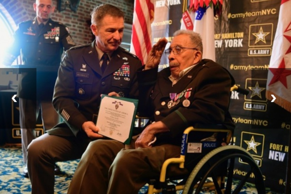Ozzie Fletcher Black WWII Veteran Denied Purple Heart Receives Honor At 99