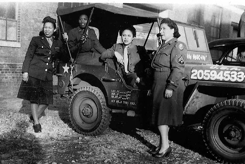 5 Four Unit Members With Jeep from Defense