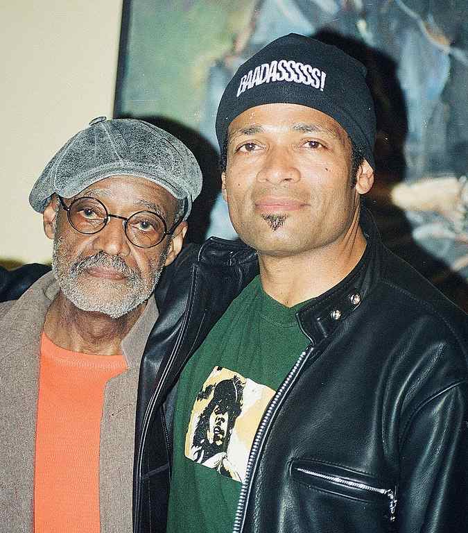 Melvin Peebles and his son Mario Van Peebles