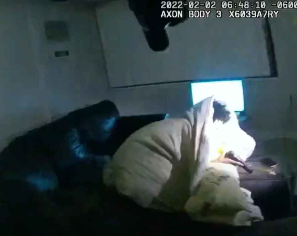 Amir Locke screen shot from body camera