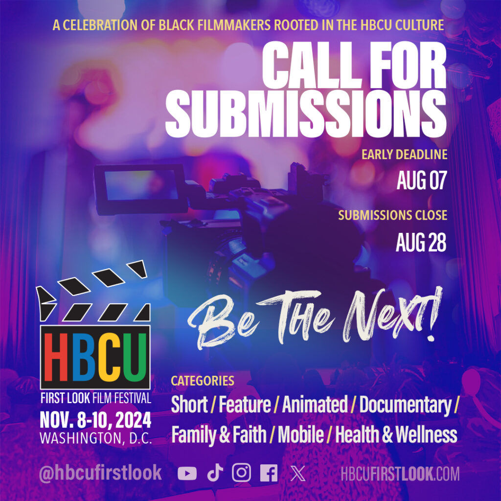 The HBCU First LOOK Film Festival announces November 8-10, 2024 festival dates