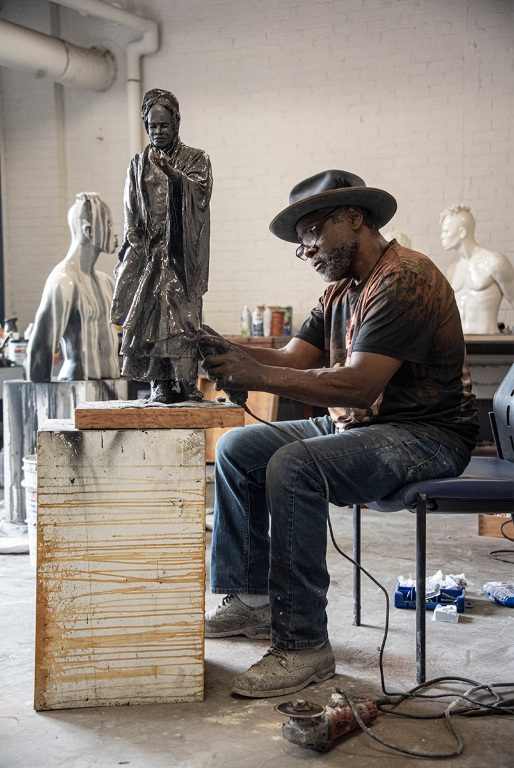 Sojourner Truth statue world-renowned Akron sculptor Woodrow Nash