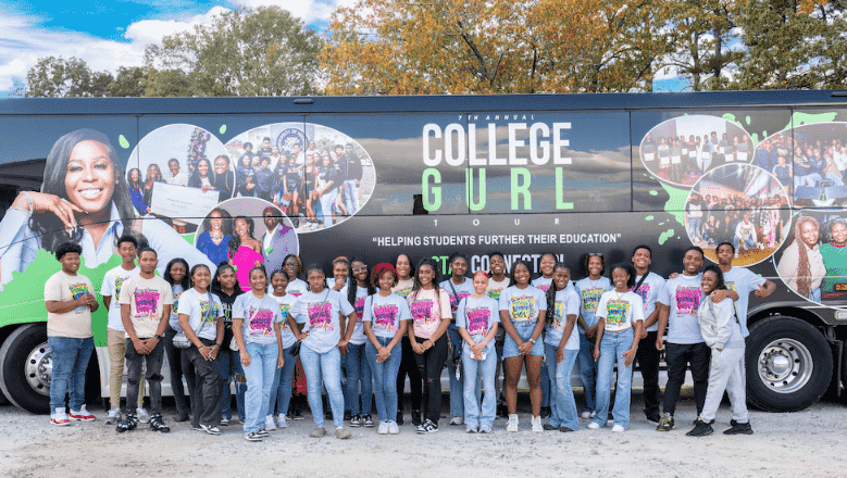 The College Gurl Foundation on the college tour (Photo Source: GoFundMe)