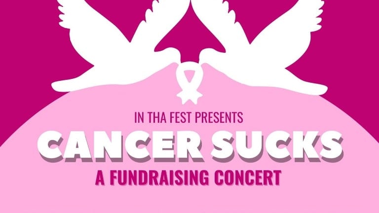 CANCER SUCKS benefit concert flyer Raleigh North Carolina