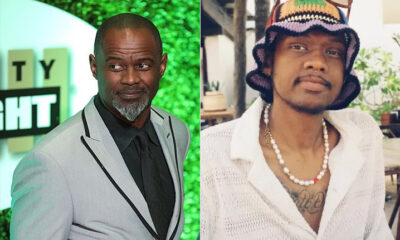 Niko McKnight and father Brian McKnight