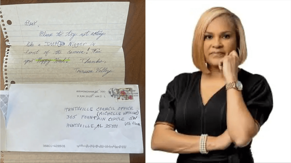 Councilwoman Michelle Watkins racist letter