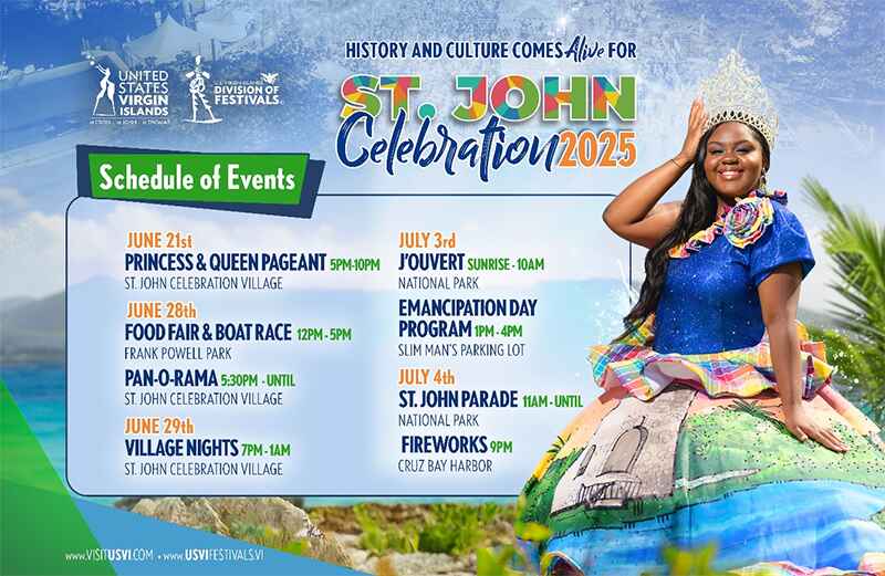 St John Celebration 2025 schedule