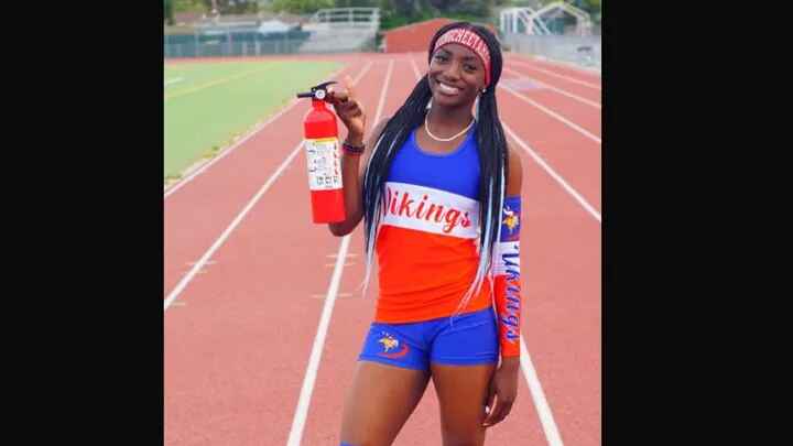 Track star Clara Adams