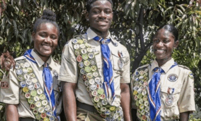 Black triplets from New York make history as Eagle Scouts