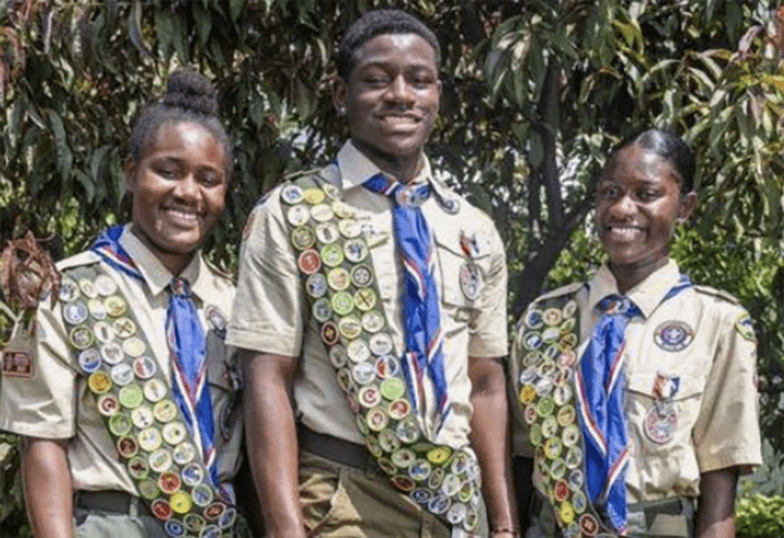 Black triplets from New York make history as Eagle Scouts