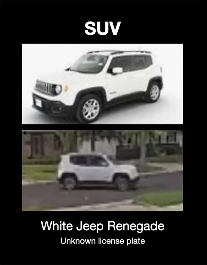 Suv in Jamal White abduction
