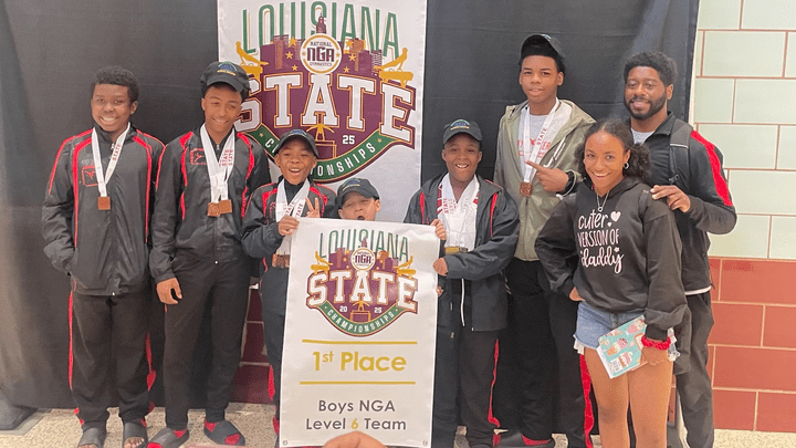 James Jones Gymnastics Academy All-Black boys gymnastics