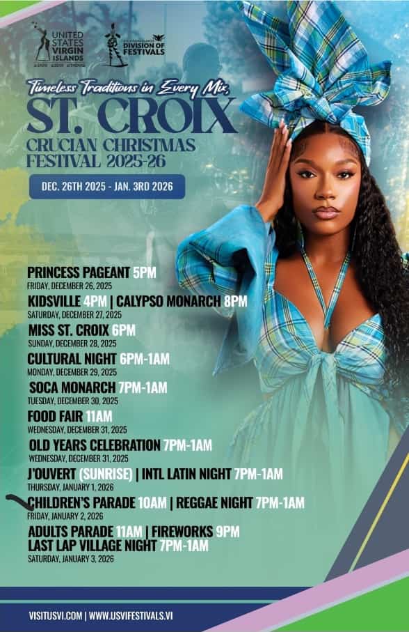 U.S. Virgin Islands Announces Dates for 2025–26 Crucian Christmas Festival in St. Croix dates