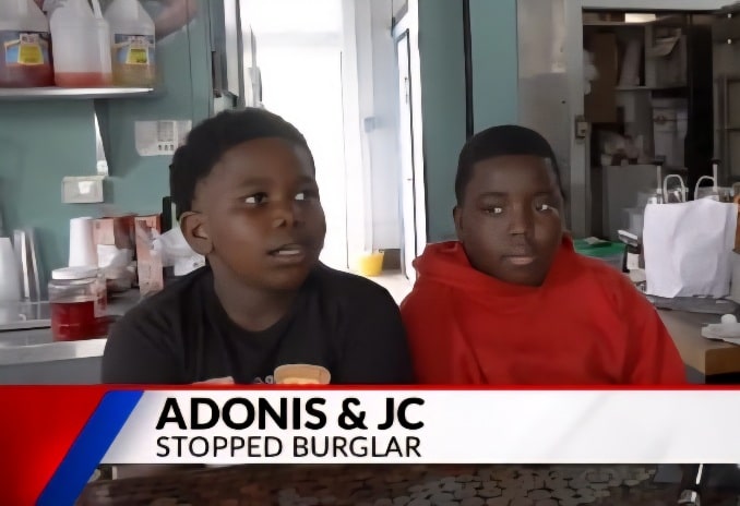 2 boys stop burglary at ice cream shop in ST Louis MO