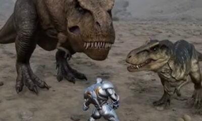 Asbury Park High Carthaginian Wars metal man dino