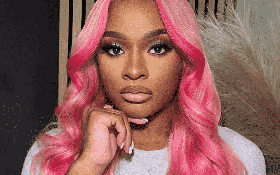 TikTok Star Maurice Harrison in pink hair