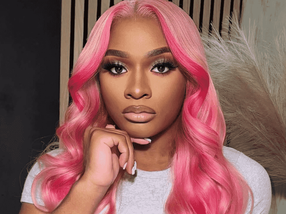 TikTok Star Maurice Harrison in pink hair