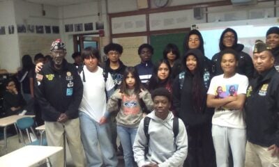 Veterans day Asbury Park VFW with students