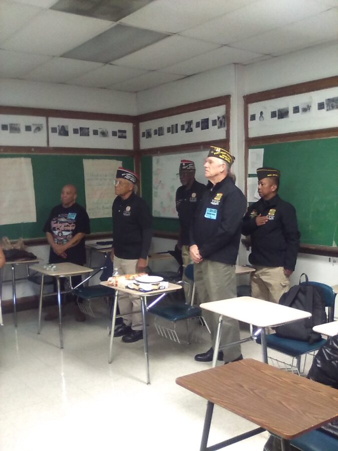 Veterans day Asbury Park Flag Salute
