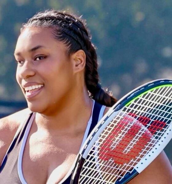 Blind tennis player Jessica Gonzalez