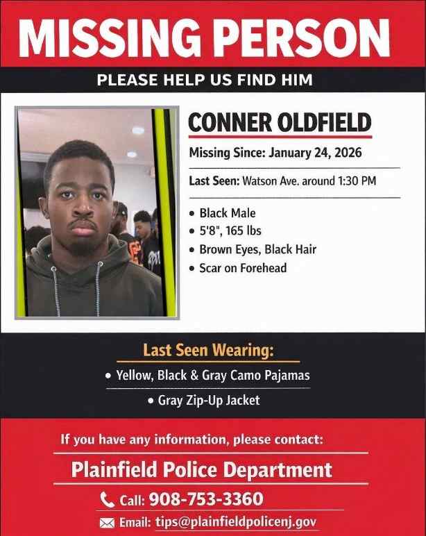 Missing Plainfield teen Connor Oldfield