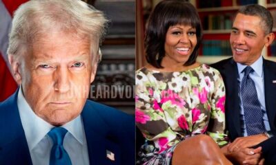 Donald Trump and Obamas