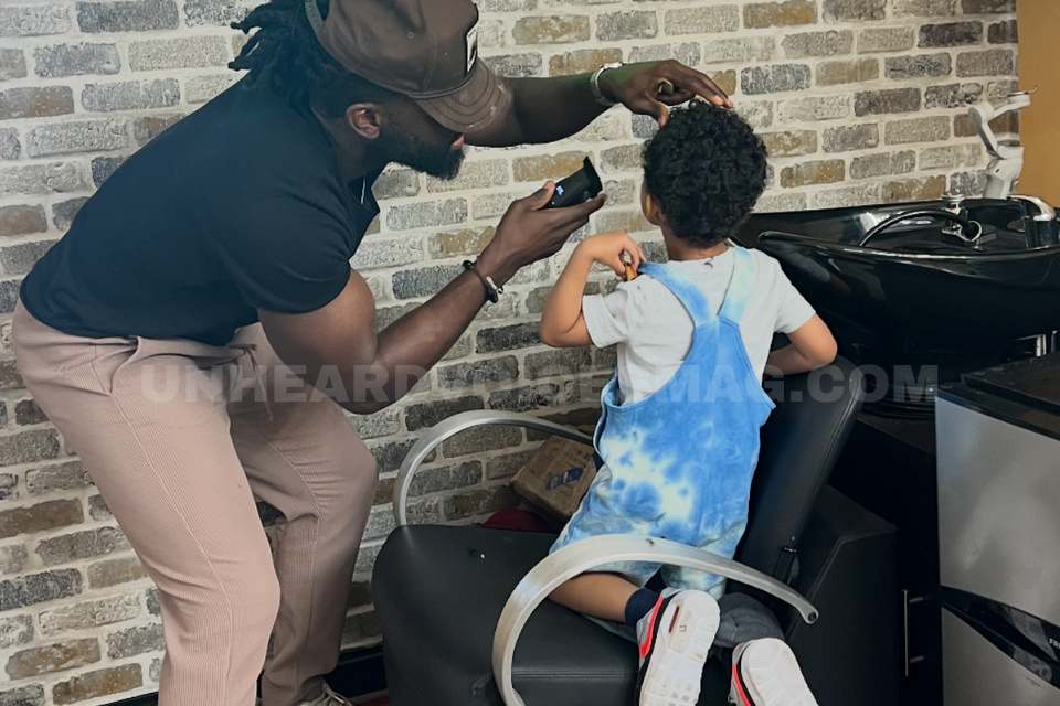 Dallas barber Henry Amoloja Trimmys barbershop sensory friendly haircuts