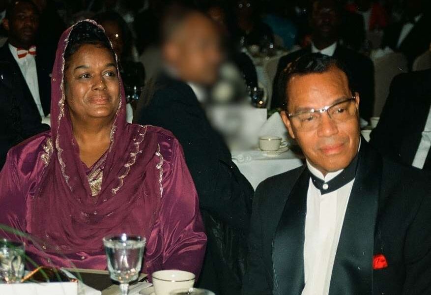 Khadijah Farrakhan and Louis Farrakhan