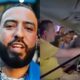 New York taxi vandalized Knicks celebration French Montana