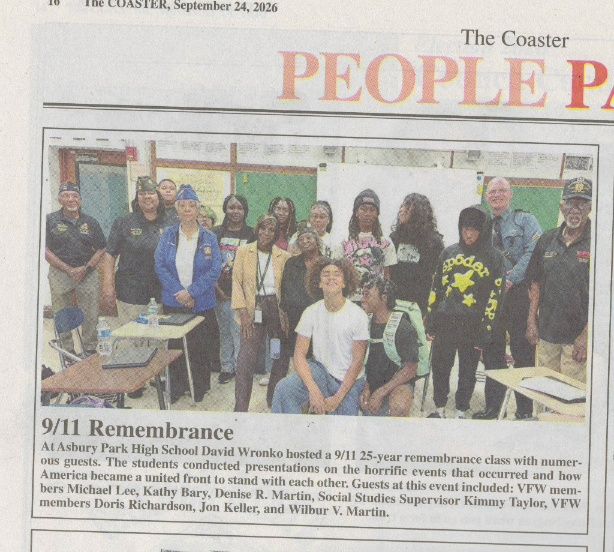 Asbury Park High School in the coaster 911
