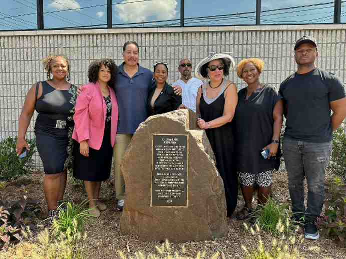 Cherry Lane Cemetery Memorial Garden dedication with descendants Staten Island August 24 2024